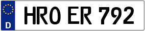 Trailer License Plate